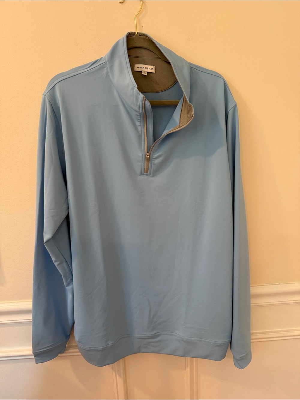 Peter Millar Sky Blue Half-Zip Performance Pullover
